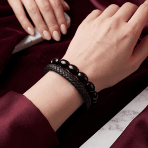 Black Onyx Bracelet Set