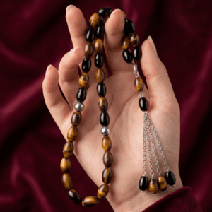 Tiger Eye & Black Onyx Prayer Beads