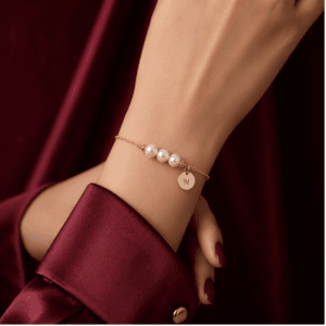 Pearl Initial Bracelet