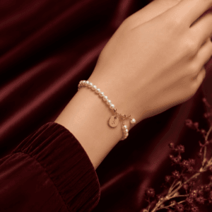 Pearl Charm Bracelet Silver-925
