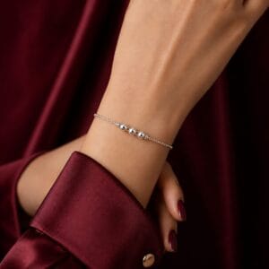 Trinity Bead Bracelet – 925 Sterling Silver